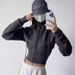"Cropped Hooded Sweater Jacket For Women – Detachable Hood & Slim Fit (Pinkish/Dark Brown/Black) – Y2K Aesthetic & Streetwear Style"_ecoleips.com