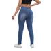 Women's Clothing High-Waisted Ripped Skinny Jeans Regular Fit Solid Color Denim For Spring/Autumn_ecoleips.com