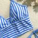 2026 New Striped Sexy Two Piece Swimsuit Hot Girl Towel Bikini Women's Clothing Cross Border Trade_ecoleips.com