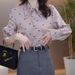 High-end, Elegant, Light-luxury, Premium Women's Top, New Autumn Fashion, Stylish Printed Shirt With A Unique Design_ecoleips.com