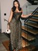 K European And American Style New Fashionable And Sexy Spicy Girl Leopard Print High Waist Slim Fit Suspender Dress_ecoleips.com
