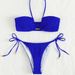 Women's Clothing Stylish Split System Swimsuit For Women Adjustable Tie-Front Bikini Set – High-Stretch Nylon & Quick-Dry Lining (6 Bold Colors)_ecoleips.com