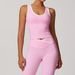 Women's Clothing Backless Yoga Vest Tight Contrast Color Sports Top Nude Fitness Outer Wear Polyester_ecoleips.com