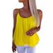 2025 Summer New European And American Cross-Border Casual Fashion Loose Women's Chiffon Camisole Top_ecoleips.com