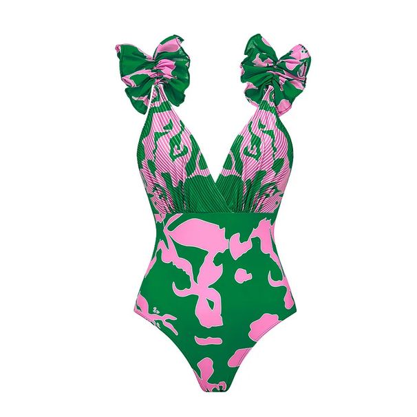 Women’s Clothing Swimwear New Print Holiday One Piece Swimsuit Umbrella Skirt Suit Female Hot Style_ecoleips.com