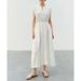 Women's Clothing Linen Salt Shrink Light Holiday Style Slim Waist Dress_ecoleips.com