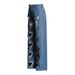 Women's Clothing Fashionable Design Straight Pants Summer New High Waist Printed Love Hollow Wide Leg Jeans_ecoleips.com