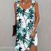 Women's Casual A-Line Dress With 3D Print | Sleeveless U-Neck Sundress | Plus Size Available | Breathable Polyester | Office To Weekend Wear (S-XXXL)_ecoleips.com