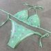 2026 Women's Swimsuit Fashion Silk Star Same Style Seaside Pool Printed High Waist Strap Bikini_ecoleips.com