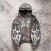 Foreign Trade Camouflage Hooded Jacket Sweatshirt Loose New Printing Unisex Pullover Street Trend Y2K Retro_ecoleips.com