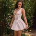 INS European And American 2024 Summer Fashion Deep V Sexy Elegant Hollow Lace High Waist Slim Fit Dress For Women_ecoleips.com