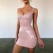 Women's Clothing Women's PU Leather Bodycon Dress – Sleeveless Corset Mini Dress – Glossy Clubwear (XS-4XL)_ecoleips.com