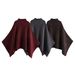 Aria Basics Aria Basics European And American Cross-border Clothing Wholesale: Women's Asymmetrical Knitted Cape Coat_ecoleips.com