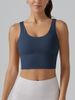 K V-shaped Beautiful Back Integrated Cup Sports Bra, Tight Fitting High Elasticity Running Fitness Yoga Suit Bra_ecoleips.com