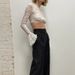 Aria Basics Aria Basics European And American Cross-Border Autumn New Sexy Hot Girl Hook Pattern See-Through Women's T-Shirt Fashion Slim Fit_ecoleips.com