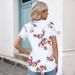 2025 Spring/Summer New Women's Fashion Round Neck Printed Short Sleeved T-shirt For Women_ecoleips.com