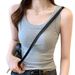 Modal Camisole Women, Sleeveless, Conceals Side Breast, Slim Fit, Flattering, Suitable For Outerwear, Plus Size,_ecoleips.com
