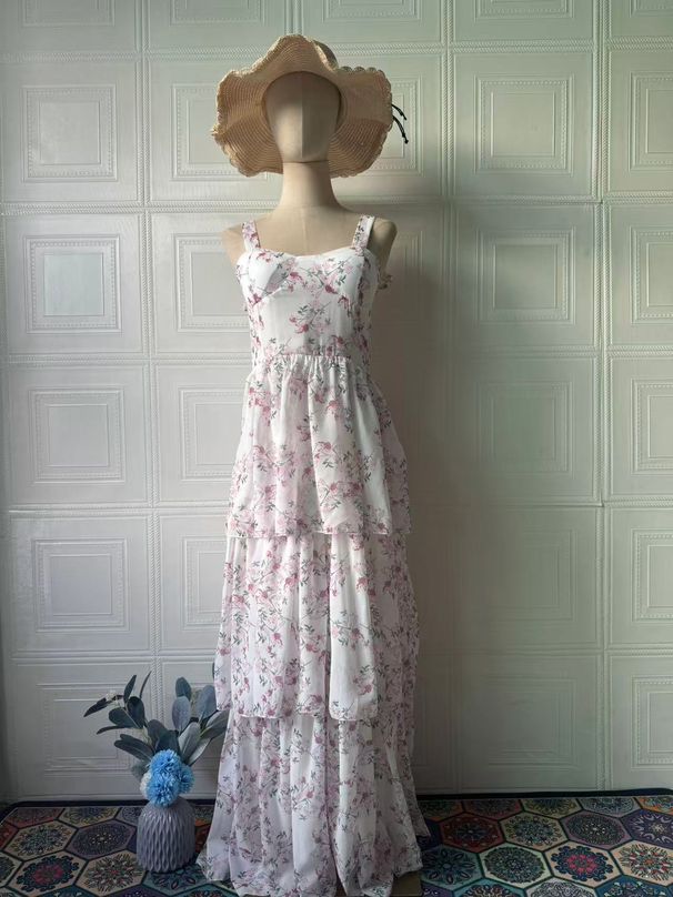 Women's Clothing Sexy Backless Long Dress Elasticated American Style Casual Elegant Fashion Thin Summer_ecoleips.com