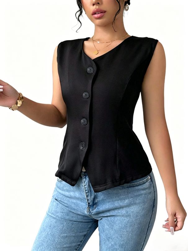 Sexy Style Spaghetti Strap Tank Top, Slim Fit Sweetheart Neck Cami For Summer_ecoleips.com
