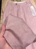 Suitable For All Seasons Foot Basin Country 2025 Summer Pink Tencel Wide-Leg For Women Cotton Linen Straight High-Drape Pants_ecoleips.com