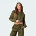 New Solid Color Hooded Pullover Off The Navel Long-sleeved Sweater Women's Fashion Casual Drawstring Trousers Set_ecoleips.com