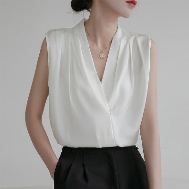 K Women's Long Sleeved Shirt With Retro Design, Professional Shirt_ecoleips.com