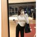New Spring Autumn Short Long-Sleeve Top And High-Waisted Shark Pants Fashion Two-Piece Sporty Hot Girl Outfit For Women_ecoleips.com