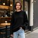 Women's Knitted Sweater Long Sleeve Thickened round Neck Casual Pullover Solid Color plus Size Loose Fit Autumn Winter European American Style_ecoleips.com