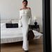 TARUXY Knitted Off-Shoulder Long-Sleeved Dress Women's Elegant Sexy Slim High Waist Backless Dress Autumn New High Waist Dress_ecoleips.com
