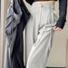 Women's Clothing Buttoned National Style High Waist Suit Pants Women's Spring And Summer New Advanced Drape Casual Narrow Straight Wide Leg Pants_ecoleips.com