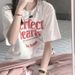 Women's Summer Short Sleeve T-Shirt Loose Fit Korean Style Slimming Top With Cartoon Print Inner Wear Versatile Casual Top_ecoleips.com