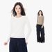 American Front Shoulder Long-sleeved T-shirt Women's Autumn Solid Color Short Slim-fit Elastic Inner Small Top Women's Black Bottoming Shirt_ecoleips.com
