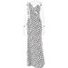Sexy Slim Fitting Satin Dress for Women Polka Dot Print Spaghetti Strap Backless Long European And American Cross Border Export_ecoleips.com