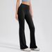 Women's Clothing High Waist Hip Lifting Micro Flared Yoga Pants Breathable No Embarrassing Line Sports Fitness Pants_ecoleips.com