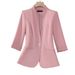 Women's Clothing Mid Sleeve Small Size Casual Slim Suit Three Quarter Sleeve_ecoleips.com