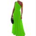 Women's Fashion 2025 Summer New Single Shoulder Sleeveless Long Dress_ecoleips.com