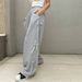 Voya Women's European And American Street Style Loose Casual Spring/Summer New High-Waisted Long-length Skate Pants
_ecoleips.com