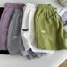 Women's High-Waisted A-Line Shorts – Elastic Drawstring Casual Lounge Shorts With Pockets, Breathable Polyester Spandex Wide-Leg Athletic Shorts_ecoleips.com