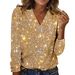 Women's Clothing Round Neck Long-Sleeve Digital Print T-Shirt – Oversized 3D Stripe Tee (S-5XL, Polyester Blend, Spring & Fall Casual Style)_ecoleips.com