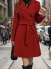 New Solid Color Lapel Thickened Spring And Autumn Woolen Jacket With Double Rows Of Woolen Jacket_ecoleips.com