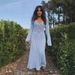 Chic Long Knitted Dress – Cozy & Stylish Women's Winter Dress, Soft Stretch Fabric, Elegant Fit (Azure, S-L)_ecoleips.com