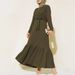 Women's Clothing Long Skirt Middle East Autumn And Winter New Texture Solid Color Long Fashion Dress_ecoleips.com