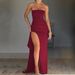 Women's Clothing Top Dress Fashionable Sexy Backless High Slit Long Skirt Summer_ecoleips.com
