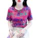 Women's Loose Fit T-Shirt Short Sleeve Fashionable High End Top Letter Print Summer_ecoleips.com