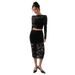 European American Cross-border Independent Website 2026 Autumn And Winter New Sexy Women's Lace Jacquard_ecoleips.com