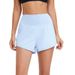 Women's High-Waist Sports Shorts Quick-Drying Summer Outdoor Fitness Yoga Training Loose Running Pants With Pockets_ecoleips.com