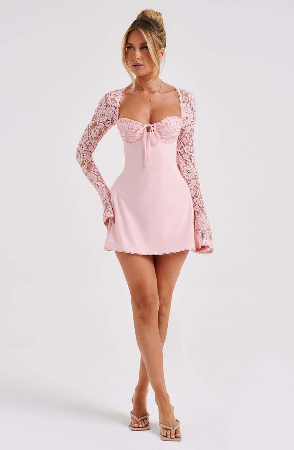 Women's Long Sleeved Dress Autumn Winter Sexy Lace Backless Lace-Up European American Style_ecoleips.com
