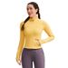 Women's Long Sleeved Yoga Top Slim Fit Stretchy High End Elegant for Running And Fitness_ecoleips.com