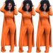 Women's Stretchy Ribbed Three-Piece Set Ultra-Comfy Form-Fitting Sexy Nightclub Outfit Long Sleeve Top High-Waisted Pants 19 Colors_ecoleips.com