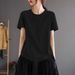 This Summer's Popular Design Features A Short-Sleeved Cotton Top With Fishbone-Shaped Seams, An Arched Hem, And A Stylis_ecoleips.com